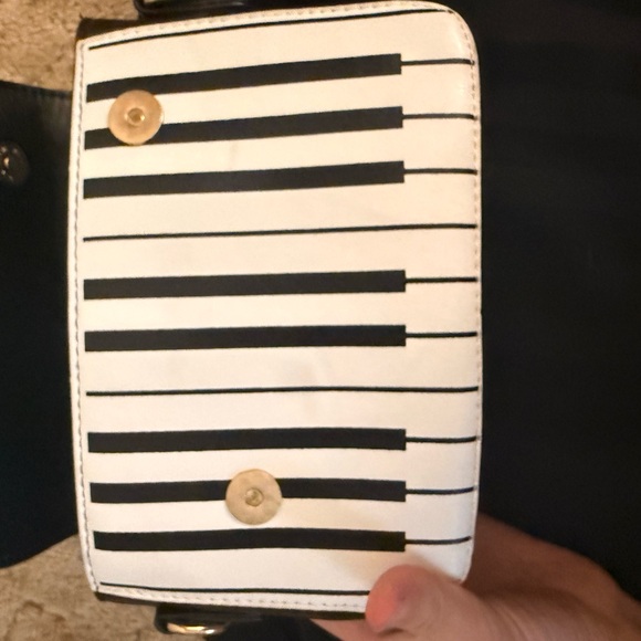 Black and White Piano Key Women's Bag - Picture 4 of 5